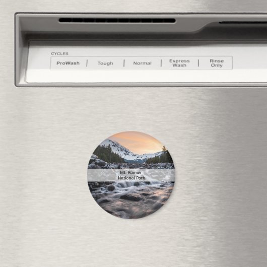 Rainier Nationalpark Souvenir Magnet (In Situ (Geschirrspüler))