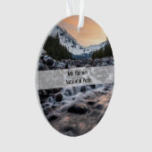 Rainier Nationalpark Souvenir Weihnachten Ornament (Vorderseite)