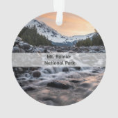 Rainier Nationalpark Souvenir Weihnachten Ornament (Rückseite)