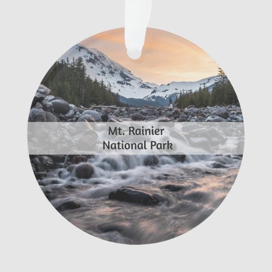 Rainier Nationalpark Souvenir Weihnachten Ornament (Vorderseite)
