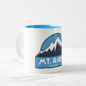 Rainier-Nationalpark Zweifarbige Tasse (Vorderseite Links)