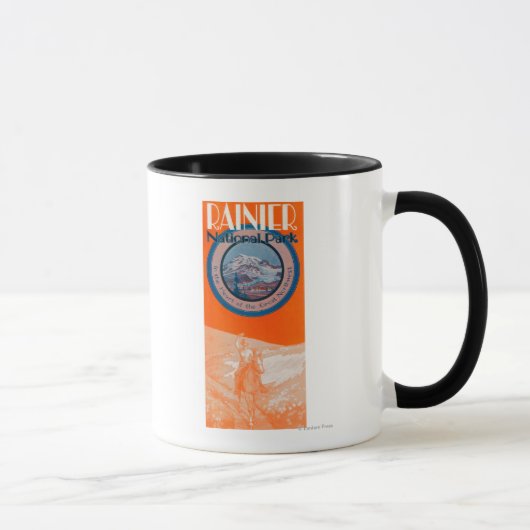 Rainier Poster - Reiten Tasse (Rechts)