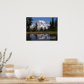 Rainier Reflection Lake Poster (Küche)
