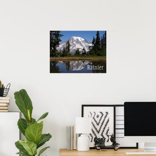 Rainier Reflection Lake Poster (Heimbüro)