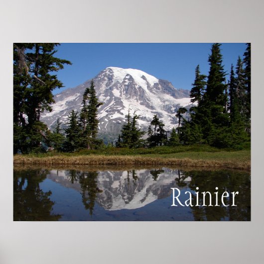 Rainier Reflection Lake Poster (Vorne)