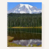 Rainier Reflection on Lake Landschaft Notizblock (Vorderseite)