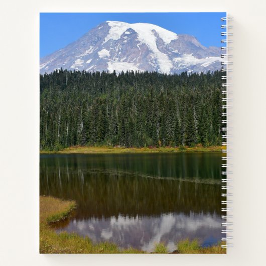 Rainier Reflection on Lake Landschaft Notizblock (Rückseite)