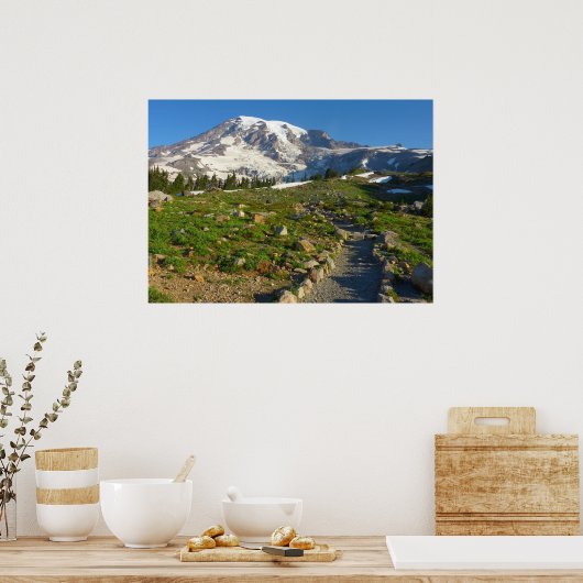 Rainier Skyline Trail Poster (Küche)