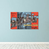 Rainier Staat Park, Washington Leinwanddruck (Insitu (Holzboden))