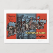 Rainier Staat Park, Washington Postkarte (Vorderseite)