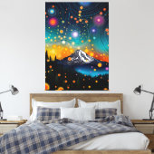 Rainier Starry Sky Leinwanddruck (Insitu (Schlafzimmer))