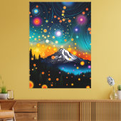 Rainier Starry Sky Leinwanddruck (Insitu (Wohnzimmer))