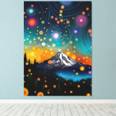 Rainier Starry Sky Leinwanddruck (Insitu (Holzboden))