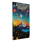 Rainier Starry Sky Mini Klemmbrett (Schrägansicht)