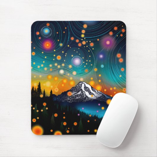 Rainier Starry Sky Mousepad (Mit Mouse)