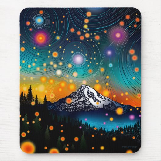 Rainier Starry Sky Mousepad (Vorne)