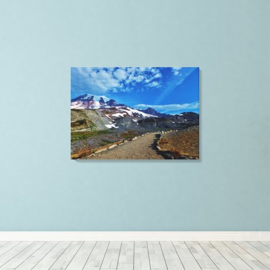 Rainier Stretched Canvas Print Leinwanddruck (Insitu (Holzboden))