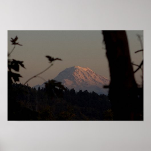 Rainier Sunset, Tacoma, WA Poster (Vorne)