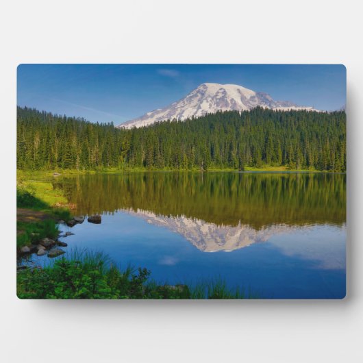 Rainier und Reflection Lake Fotoplatte (Vorderseite)