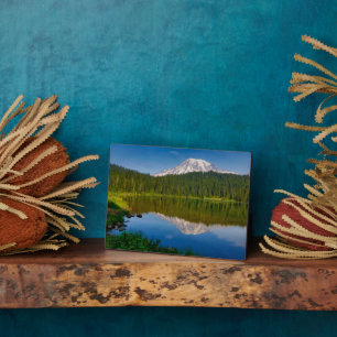 Rainier und Reflection Lake Fotoplatte