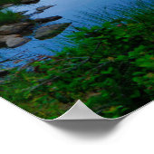 Rainier und Reflection Lake Poster (Ecke)