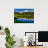 Rainier und Reflection Lake Poster (Heimbüro)