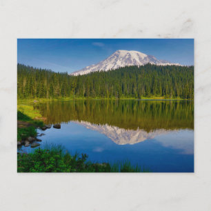 Rainier und Reflection Lake Postkarte