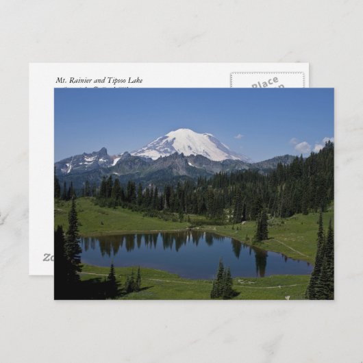 Rainier und Tipsoo Postcard Postkarte (Vorne/Hinten)
