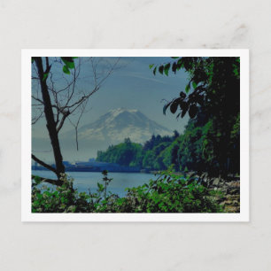 Rainier vom Strand von Owen Postkarte