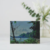 Rainier vom Strand von Owen Postkarte (Stehend Vorderseite)