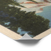 Rainier, WA - Mirror Lake mit Reflectin Poster (Ecke)