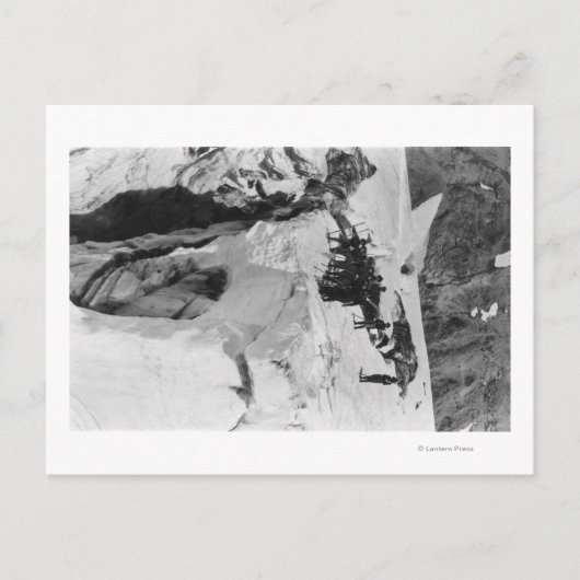 Rainier, WA Nisqually Glacier Climbers Postkarte (Vorderseite)