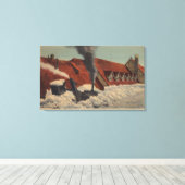 Rainier, WA - Paradise Inn Leinwanddruck (Insitu (Holzboden))