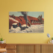 Rainier, WA - Paradise Inn Leinwanddruck (Insitu (Wohnzimmer))