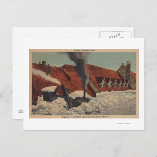 Rainier, WA - Paradise Inn Postkarte (Vorne/Hinten)