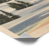 Rainier, WA - Paradise Inn zu Fuß Poster (Ecke)