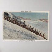 Rainier, WA - Reihe von Personen Poster (Vorne)