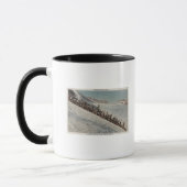 Rainier, WA - Reihe von Personen Tasse (Links)