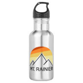 Rainier Washington Retro Edelstahlflasche (Vorderseite)