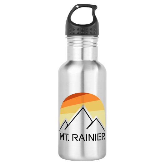 Rainier Washington Retro Edelstahlflasche (Vorderseite)