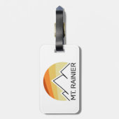 Rainier Washington Retro Gepäckanhänger (Rückseite vertikal)