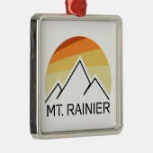 Rainier Washington Retro Ornament Aus Metall (Rechts)
