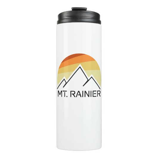 Rainier Washington Retro Thermosbecher (Vorderseite)
