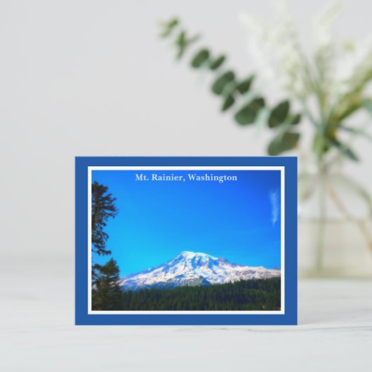 Rainier Washington Staat Postkarte (Stehend Vorderseite)
