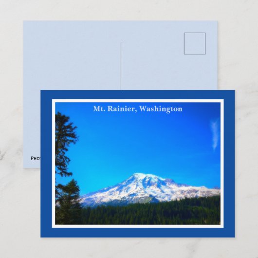 Rainier Washington Staat Postkarte (Vorne/Hinten)