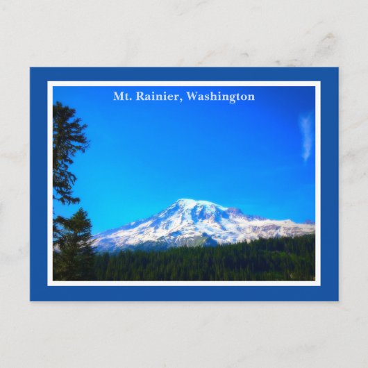 Rainier Washington Staat Postkarte (Vorderseite)