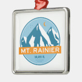 Rainier Washington Stars Moon Ornament Aus Metall (Links)