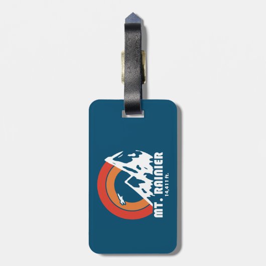 Rainier Washington Sun Eagle Gepäckanhänger (Rückseite vertikal)