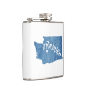 Rainier Washington Wood Grain Flachmann (Rechts)