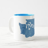 Rainier Washington Wood Grain Zweifarbige Tasse (Vorderseite Links)